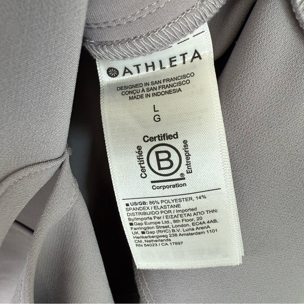 Athleta Violet Stride Midi Skirt Casual Athleisure Women’s Size Large - Picture 8 of 11